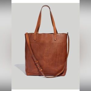 Madewell Brown Leather Tote Bag
